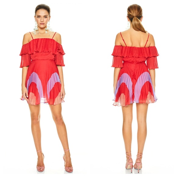 mini dress with cherries LoveShackFancy Yelena Dress in Ivory